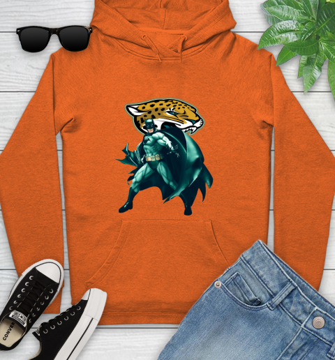 NFL Batman Football Sports Jacksonville Jaguars Youth Hoodie 5