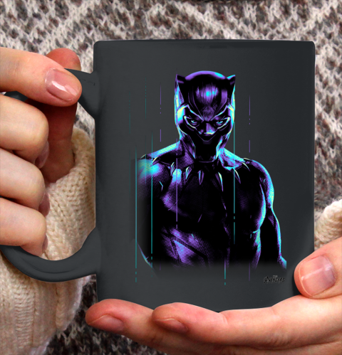 Marvel Infinity War Black Panther Neon Glow Graphic Ceramic Mug 11oz