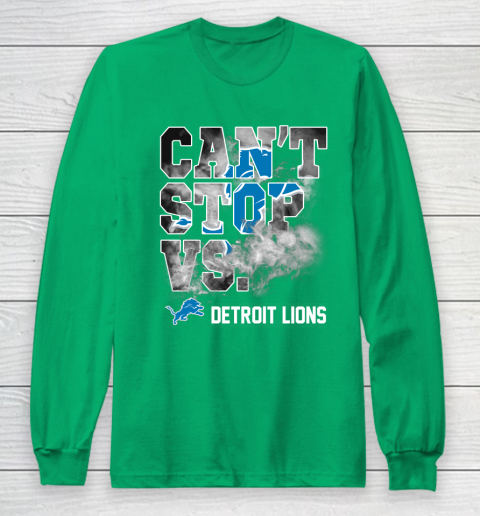 NFL Detroit Lions Can't Stop Vs Long Sleeve T-Shirt 4