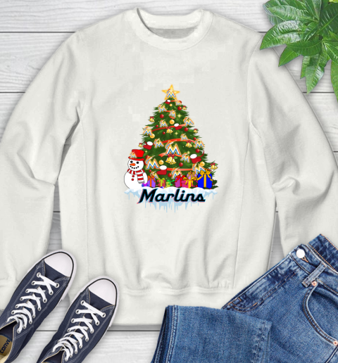 Miami Marlins Merry Christmas MLB Baseball Sports Sweatshirt