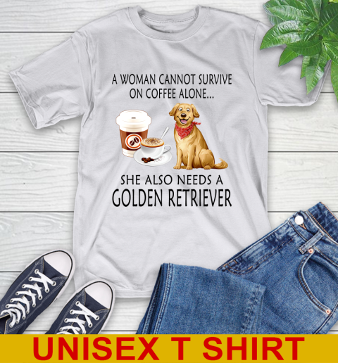 Women cannot survive on coffee alone she also need a GOLDEN tshirt 12