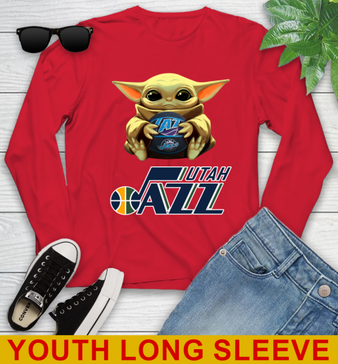 NBA Basketball Utah Jazz Star Wars Baby Yoda Shirt 132