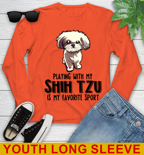 Playing with my shih tzu is my favorite sport 103