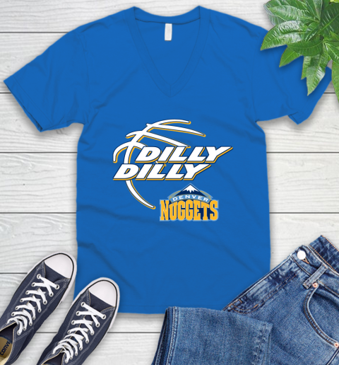NBA Denver Nuggets Dilly Dilly Basketball Sports V-Neck T-Shirt 6