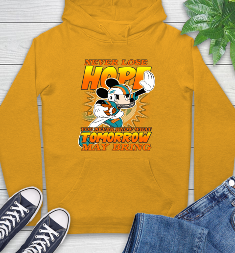 Miami Dolphins NFL Football Mickey Disney Never Lose Hope Hoodie 2