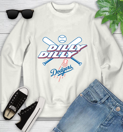 MLB Los Angeles Dodgers Dilly Dilly Baseball Sports Youth Sweatshirt