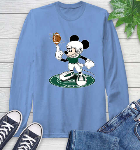 NFL Football New York Jets Cheerful Mickey Disney Shirt Long Sleeve T-Shirt 12