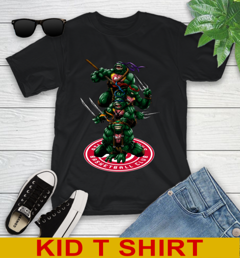 NBA Basketball Atlanta Hawks Teenage Mutant Ninja Turtles Shirt Youth T-Shirt 2