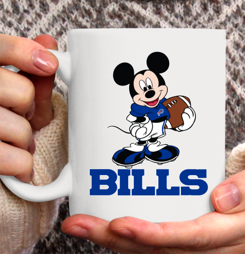 NFL Football Buffalo Bills Cheerful Mickey Mouse Shirt Ceramic Mug 11oz 2
