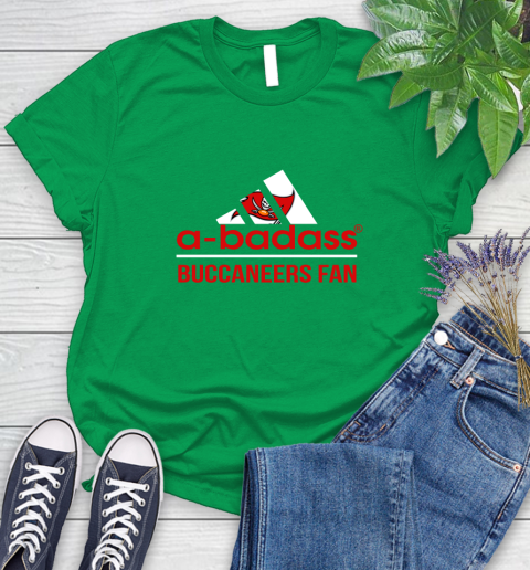 NFL A Badass Tampa Bay Buccaneers Fan Adidas Football Sports Women's T-Shirt 9