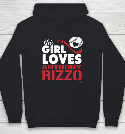 Anthony Rizzo Tshirt This Girl Loves Rizzo Baseball Youth Hoodie