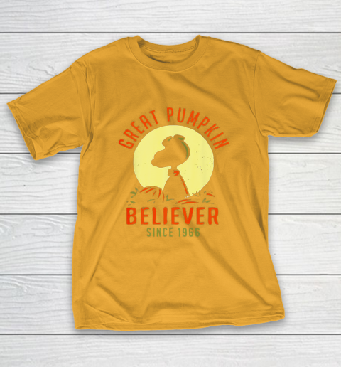 Peanuts Great Pumpkin believer since 1966 Halloween T-Shirt 2