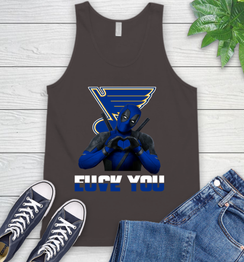 NHL St.Louis Blues Deadpool Love You Fuck You Hockey Sports Tank Top 6