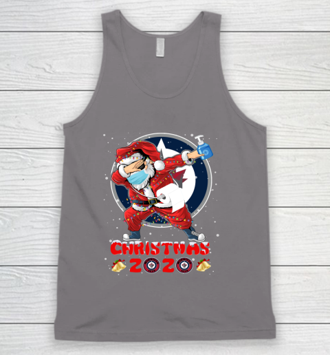 Winnipeg Jets Funny Santa Claus Dabbing Christmas 2020 NHL Tank Top 6