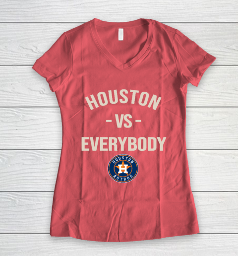 Houston Astros Vs Everybody Women's V-Neck T-Shirt