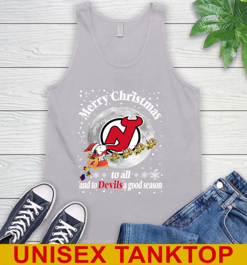 New Jersey Devils Merry Christmas To All And To Devils A Good Season NHL Hockey Sports Tank Top 3