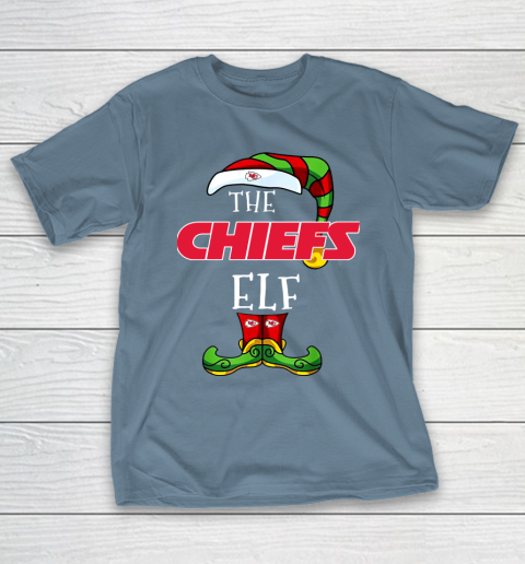 Kansas City Chiefs Christmas ELF Funny NFL T-Shirt 6