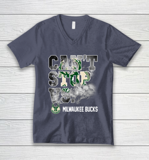 NBA Milwaukee Bucks Basketball Can't Stop Vs V-Neck T-Shirt 7