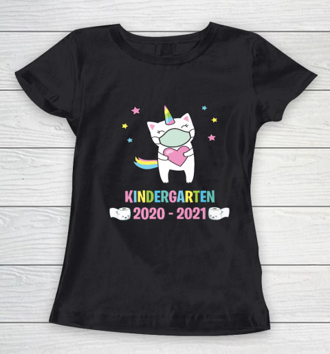 Quarantine Unicorn Hello Kindergarten 2020 Back To School Women's T-Shirt