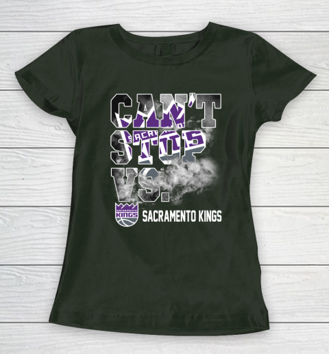 NBA Sacramento Kings Basketball Can't Stop Vs Women's T-Shirt 4