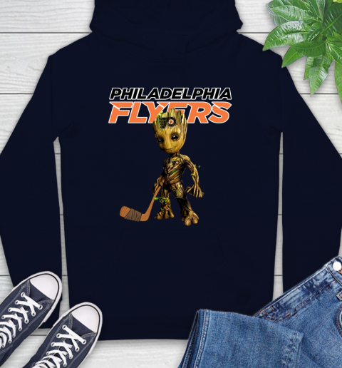Philadelphia Flyers NHL Hockey Groot Marvel Guardians Of The Galaxy Hoodie 4