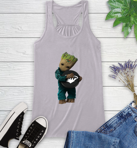 NHL Groot Guardians Of The Galaxy Of The Galaxy Hockey Sports Minnesota Wild Racerback Tank 5