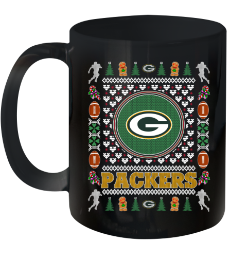 Green Bay Packers Merry Christmas NFL Football Loyal Fan Ceramic Mug 11oz