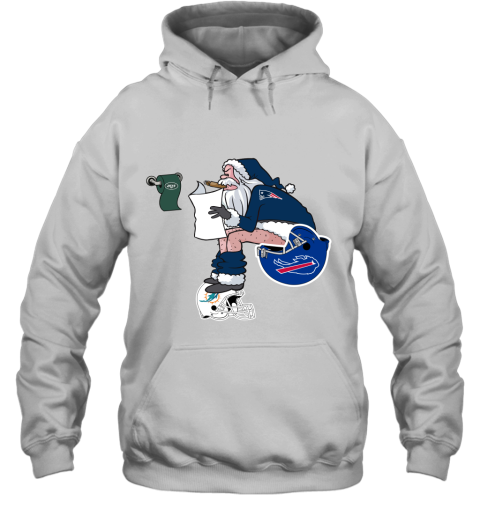 Santa Claus New England Patriots Shit On Other Teams Christmas Hoodie