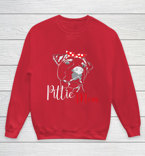 Dog Mom Shirt Pittie Mom T Shirt American Pitbull Shirt Dog Lover Youth Sweatshirt 7