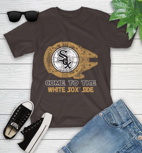MLB Come To The Chicago White Sox Side Star Wars Baseball Sports Youth T-Shirt 7