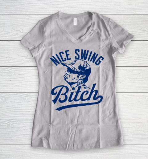Joe kelly Shirt Nice Swing Bitch Women's V-Neck T-Shirt