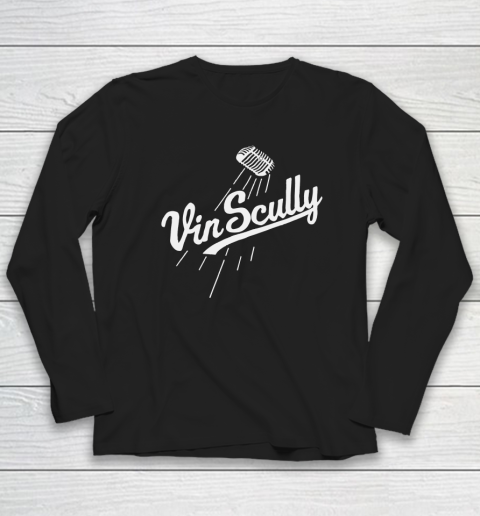 Vin Scully Microphone Long Sleeve T-Shirt