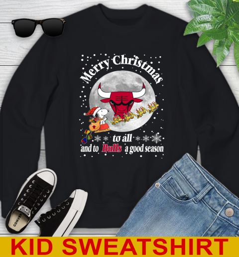Chicago Bulls Merry Christmas To All And To Bulls A Good Season NBA Basketball Sports Youth Sweatshirt