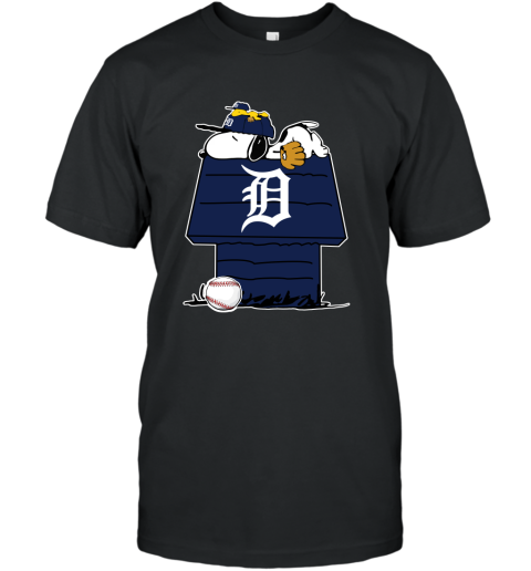 MLB Detroit Tigers Snoopy Woodstock The Peanuts Movie Baseball T Shirt -  Rookbrand