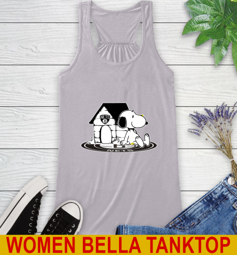 NBA Basketball Brooklyn Nets Snoopy The Peanuts Movie Shirt Racerback Tank 5
