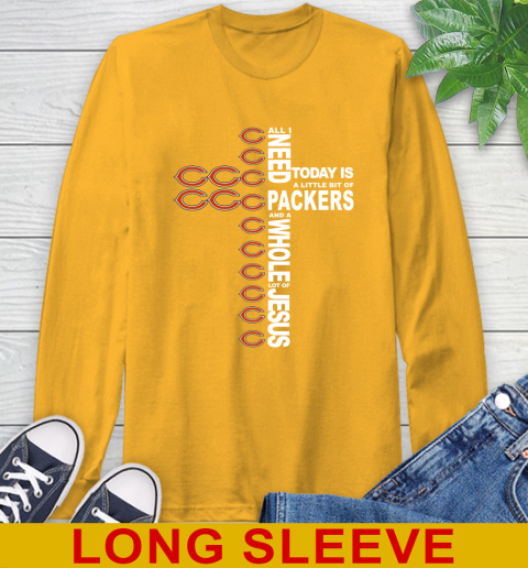 NFL All I Need Today Is A Little Bit Of Chicago Bears Shirt Long Sleeve T-Shirt 2