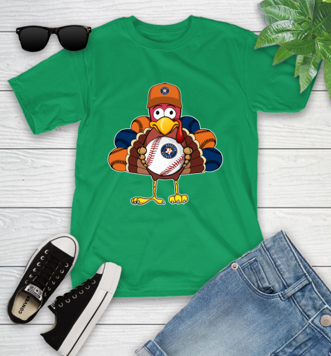 Houston Astros Turkey thanksgiving Youth T-Shirt 6