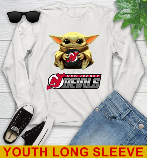 NHL Hockey New Jersey Devils Star Wars Baby Yoda Shirt 133