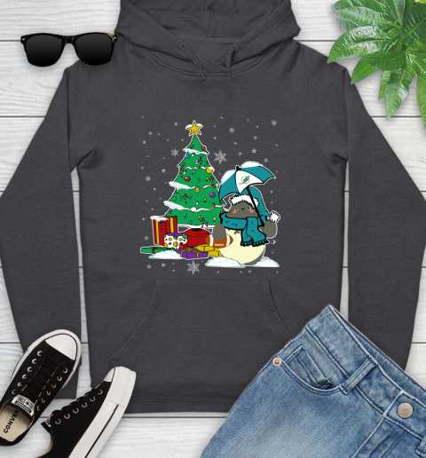 Miami Dolphins NFL Football Cute Tonari No Totoro Christmas Sports Youth Hoodie 8