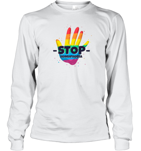 Stop Homophobia Illustration Long Sleeve T-Shirt