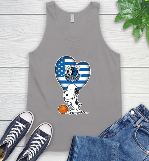 Dallas Mavericks NBA Basketball The Peanuts Movie Adorable Snoopy Tank Top 4