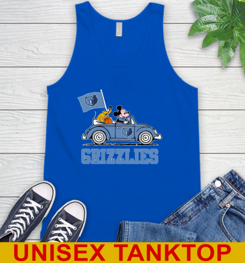NBA Basketball Memphis Grizzlies Pluto Mickey Driving Disney Shirt Tank Top 5