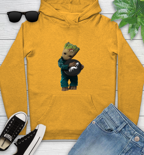 NHL Groot Guardians Of The Galaxy Hockey Sports Arizona Coyotes Youth Hoodie 3