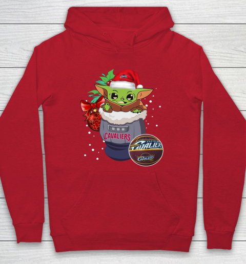Cleveland Cavaliers Christmas Baby Yoda Star Wars Funny Happy NBA Hoodie 10