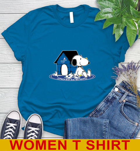 MLB Baseball Los Angeles Dodgers Snoopy The Peanuts Movie Shirt Women's T-Shirt 7