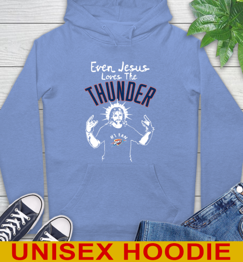 Oklahoma City Thunder NBA Basketball Even Jesus Loves The Thunder Shirt Hoodie 11