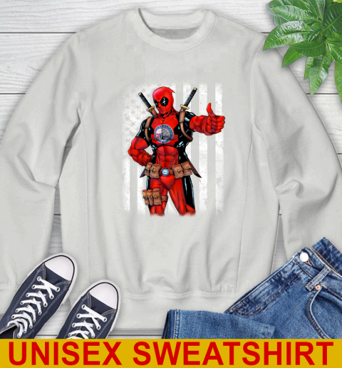 NBA Basketball Philadelphia 76ers Deadpool American Flag Shirt Sweatshirt 5