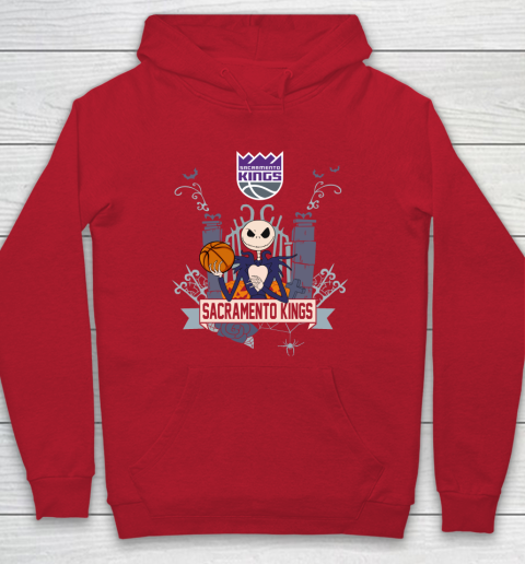 NBA Sacramento Kings Basketball Jack Skellington Halloween Hoodie 7