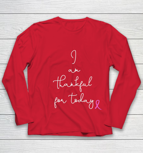 Womens Fighting Breast Cancer Product Gift Battling Through Chemo Youth Long Sleeve 8