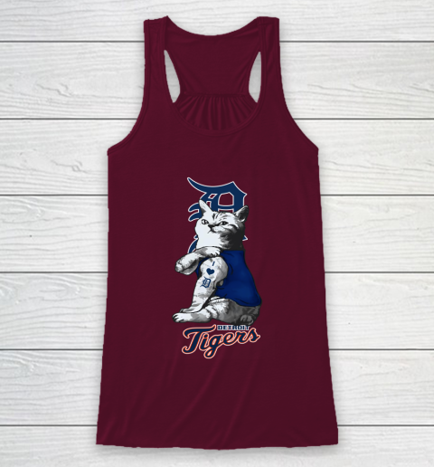 MLB Baseball My Cat Loves Detroit Tigers Racerback Tank 3 MLB Baseball My Cat Loves Detroit Tigers Racerback Tank - Image 3